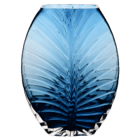 Ваза VIVA LEAF /25см /синяя/в коробке (A060188)