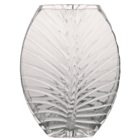 Ваза VIVA LEAF /25см/прозрачная/в коробке (A060206)