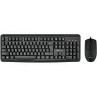 Комплект проводный XTRIKE ME MK-207 UA (клавиатура + мышка 1000dpi) USB, черный