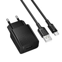 Сетевое зарядное устройство BOROFONE BAS71A Source single-port charger set(Type-C) Black