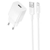 Мережевий зарядний пристрій BOROFONE BAS71A Source single-port charger set(Micro) White