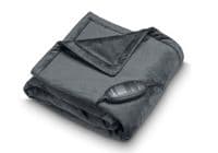 Електропростирадло Beurer, від мережі, 150х130см, 100Вт, 6 режимів, фліс, сірий