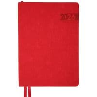 Еженедельник Leo planner А5 датированный 2026 "Boss", мягкий, красный, 368 страниц (252636)