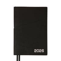 Еженедельник Leo planner А5 датирован 2026 "Credo", интегральный, черный, 368 страниц (252647)