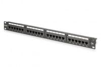Патч-панель DIGITUS САТ 6 UTP, 19", 1U, 24 порти, зібрана