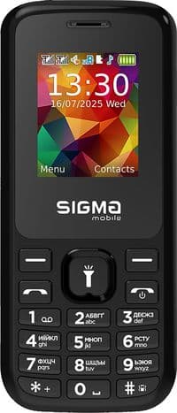 Мобільний телефон Sigma mobile X-style 171 Mini, Black-green, 2 Mini-SIM + Micro-SIM, дисплей 1.77" кольоровий (128x160), SC6531E, MicroSD (до 32 ГБ), FM, BT, Cam 0.3Mp, 800 mAh