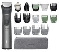 Триммер Philips Series 7000, для бороды, головы и тела, насадок-17, сталь, серый