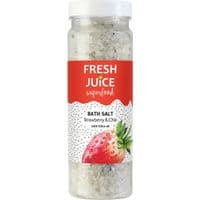 Соль для ванн Fresh Juice Superfood Strawberry & Chia 700 г (4823015942150)