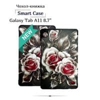 Чохол до планшета BeCover Smart Case Samsung Galaxy Tab A11 SM-X133/X135 8.7" Black Rose (713983)