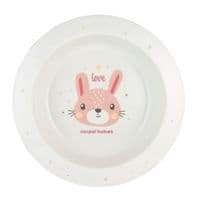 Тарелка детская Canpol babies CUTE ANIMALS мисочка пластиковая, розовая (4/412_pin2)