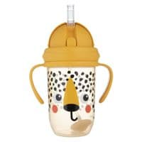 Поїльник-непроливайка Canpol babies BabiesBo з трубочкою і обтяжувачем, 270 мл, гепард (56/617_ora)