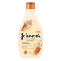 Гель для душу Johnson's Vita-Rich Доглядальний з йогуртом, вівсом і медом 400 мл (3574661385730)