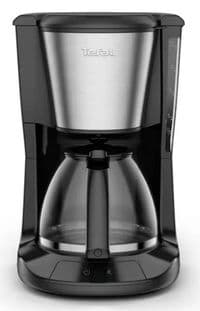 Кофеварка Tefal капельная Subito 1.25л, молотая, черно-серебристый