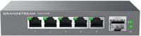 Grandstream GWN7700MP, некерований 2.5G мультигігабітний мережевий комутатор, 5x 2,5GbE RJ45, 4x PoE 802.3 af/at, до 30 Вт на порт, загальний бюджет живлення 60 Вт