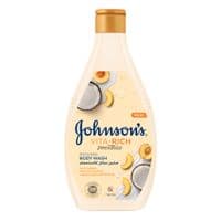 Гель для душу Johnson's Vita-Rich Релаксний з йогуртом, кокосом і екстрактом персика 400 мл (3574661385716)