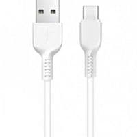 Кабель HOCO X20 USB to Type-C 3A, 1m, PVC, TPE connectors, White