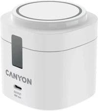 Бездротова зарядна підставка Canyon 4 в 1, макс. 30 Вт, розмір: 70x70x70,3 мм, вага: 414 г, з кабелем 1 м, біла