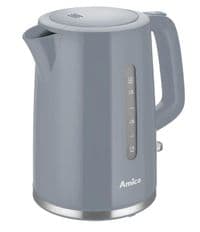 Електрочайник Amica 1.7л, пластик, сірий