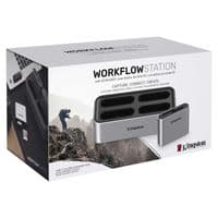 Хаб Kingston USB 3.1 Type-C > 4xWorkflow Slots/USB 3.2 + SD Reader/Type-C Workflow Station Серебряный