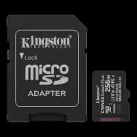 Карта памяти Kingston microSD 256GB C10 UHS-I A1 V10 R150MB/s + SD