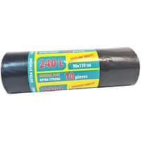 Пакеты для мусора Grey Pack Крепкие 240 л 10 шт. (l24010)