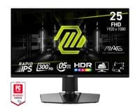 Монитор MSI 24.5" MAG 255PXF 2xHDMI, DP, MM, IPS, 300Hz, 0.5ms, sRGB 120%, FreeSync, Pivot