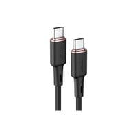 Кабель для передачи данных USB-C — USB-C 1,2 м 3 А 60 Вт силиконовый C2-03 черный Acefast (6974316280729)