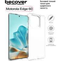 Чехол для мобильного телефона BeCover Silicone Motorola Edge 60 Transparent (713771)