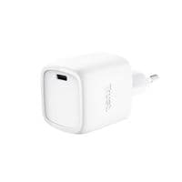 Зарядний пристрій мережевий Trust Maxo 30Вт, GaN, USB-C, PD/PPS, білий