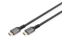 Кабель DIGITUS HDMI (M/M), 8K, Ultra High Speed/Ethernet, 3м, черный