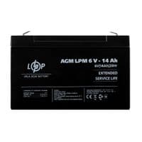 Распродажа! (4160) Аккумулятор AGM LPM 6V - 14 Ah 09/23