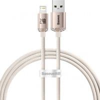 Дата кабель USB 2.0 AM to Lightning 1.2m 2.4A pink Baseus (CAJY001104)