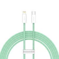 Дата кабель USB-C to Lightning 2.0m 20W green Baseus (CALD000106)