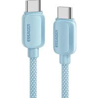 Кабель для передачи данных USB-C - USB-C 1,0 м 100 Вт синий Essager (EXCTT1-WL03-P)