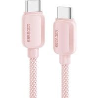 Кабель для передачи данных USB-C - USB-C 1,0 м 100 Вт розовый Essager (EXCTT1-WL04-P)