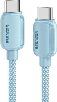 Кабель для передачи данных USB-C - USB-C 2,0 м 100 Вт синий Essager (EXCTT1-WLA03-P)
