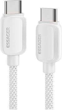 Кабель для передачи данных USB-C - USB-C 2,0 м 100 Вт белый Essager (EXCTT1-WLA02-P)