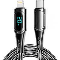 Дата кабель USB-C to Lightning 1.0m 20W Digital Display black Essager (EXCTL-YD01)
