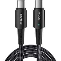 Кабель для передачи данных USB-C - USB-C 3,0 м 100 Вт черный Essager (EXCTT1-CGC01)