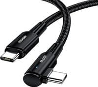 Дата кабель USB-C to USB-C 3.0m 100W 90° corner black Essager (EXCTT1-CGWTC01)