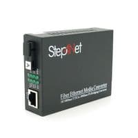 Медіаконвертер Step4Net MC-R-0,1-1SM-1310nm, 1310 WDM одноволоконний Full / Half duplex, SC 20km (0+70&amp;deg;C), + блок живлення 5V 1A Q50