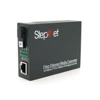 Медіаконвертер Step4Net MC-R-0,1-1SM-1310nm, 1550 WDM одноволоконний Full / Half duplex, SC 20km (0+70&amp;deg;C), + блок живлення 5V 1A Q50