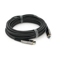 Кабель VEGGIEG V-H707 HDMI-HDMI 4K / 60Hz 3840*2160.3D,HDR, ARC, Optical Fiber Cable, 10.0m, 19+1Wire, 18gbps, Black-Metal, Box
