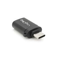 Переходник VEGGIEG V-S101 USB3.0(AF) OTG =&amp;gt; Type-C(M), Black, Пакет
