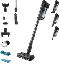 Пилосос Philips безпровідний Aqua Series 7000, вологе прибирання, конт пил -0.6л, автон. робота до 80хв, LED підствітка, турборежим, чорно-блакитний
