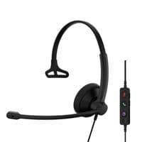 Гарнитура компьютерная моно On-Ear EPOS IMPACT 100 MS, USB C+A, Microsoft Teams, однонаправленный, 2м, Черный