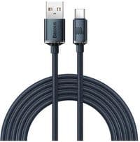Дата кабель USB 2.0 AM to USB-C 1.2m 100W black Baseus (CAJY000401)
