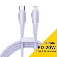 Кабель для передачи данных USB-C - Lightning 1,0 м 3A фиолетовый Essager (EXCTL-CH05)