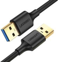Дата кабель USB 3.0 AM/AM 1.0m US128 black Ugreen (10370)