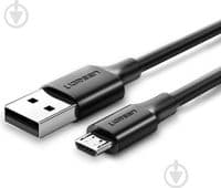 Дата кабель USB 2.0 AM to Micro 5P 0.25m 2A US289 black Ugreen (60134)